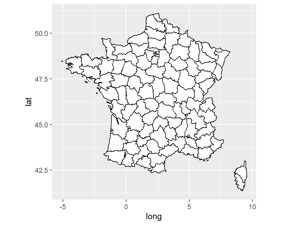 Using the coord_quickmap function in ggplot2