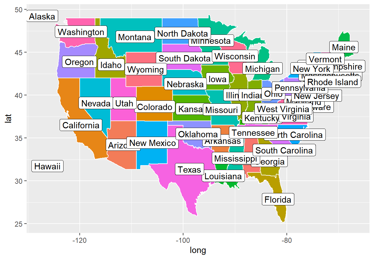 Labelling observations in ggplot2 with geom_label